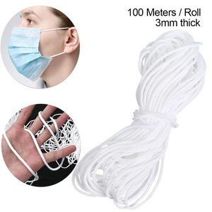 3mm Round Elastic Band Cord 100 meter Length DIY
